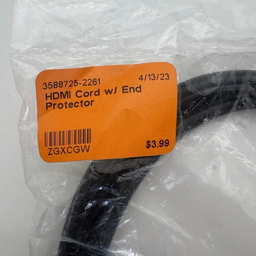 Black High Speed HDMI Cable with Connector End Protectors‎ Gold Plated 3-4ft